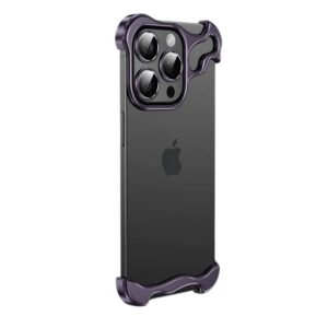 قاب فلزی گوشی iPhone 14promax مدل ایرون شیلد بنفش